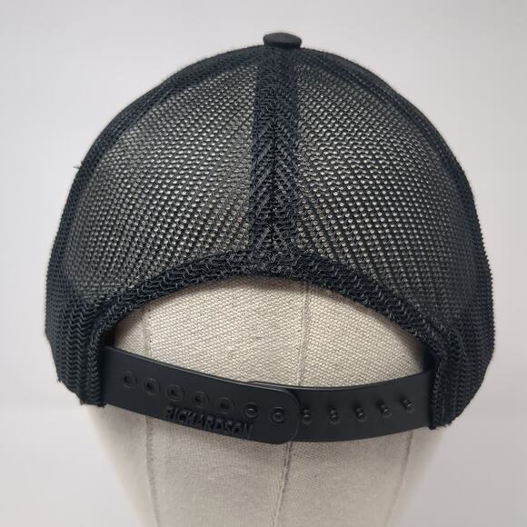 Idaho Flag Patch Snapback Mesh Back Trucker Hat Black Small Richardson - Picture 5 of 9